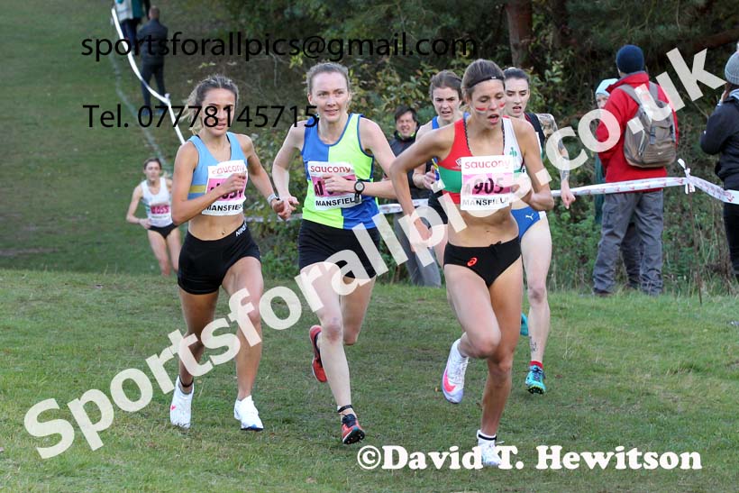 Senior womens 2021 National Cross Country Relays, Berry Hill Park, Mansfield. Photo: David T. Hewitson/Sports for All Pics